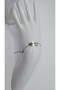 Stainless Steel Silver Color Three-Dimensional Heart Detailed -C- Letter Bracelet - 5