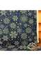 Snowy Snowflake Patterned Water and Stain Repellent Panama Linen Small-Scale Premier Duck Fabric Cloth 100X180 - 3