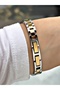 Special Design Steel Band Gold-Silver Color Women Wristwatch Frc2020Mr - 5