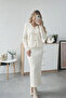 Knitted Detailed Tricot Skirt Top Set - 2