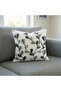 Punch Embroidery Pattern 3D Digital Printed Floral Pattern Punch Patterned Gray Themed 2-Piece Throw Pillow Cover - 3