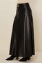 Belted Faux Leather Skirt 60729 - 2