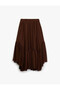 Ruffled Layered Asymmetrical Long Chiffon Skirt - 4