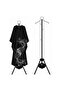 Clothes Stand with Incense Burner 180 cm,Coat Hanger with cloth Hooks and Ventilation Holes