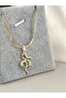 316L Steel Snake Model Steel Necklace Does Not Tarnish -42+5Cm