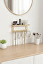 Decorative Metal Jewelry Organizer Wall Shelf Makeup and Accessories Organizer