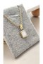 316L Steel Twist Chain Pearlescent Model Gold Steel Necklace Non-Tarnish -45 - 3