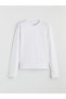 White Crew Neck Women's Sports T-Shirt - 5