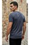 Anthracite Men's Basic T-Shirt Cotton Crew Neck Relaxed Fit - 2
