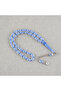 Glow-In-The-Dark Cat's Eye Alpaca Tassel Cut 7X11Mm Prayer Beads - Blue
