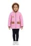Girl/boy child coat Hooded fur-lined illuminated device