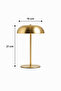 Dokunmatik Gold Table Lamp Lampshade – 21X15 cm Night Light - 8