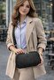 Black Women's Crossbody Daily Bag – Multi-Compartment Adjustable Strap - 7
