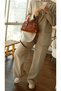 The Moiss Belt Detailed Bitter Brown Hand and Shoulder Bag