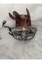 Sequin Feather Mask Silver - 2