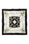 Royal Estetik Silver Chain and Belt Detail Pattern Scarf Bandana 50X50 cm - 2
