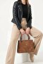 Women's Special Design Textured Hand and Shoulder Bag - 4