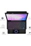 Touchpad Folio Tablet Cover with S-Pen Holder - Wireless Keyboard Case for Galaxy Tab S11 11", Black - 2