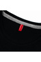 Men's Superior Long Sleeve O Neck Printed Combed Cotton T-Shirt Dark Blue - 4