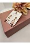 Pink Mineral North Star Model Steel Earrings - 5