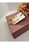 Zircon Stone Baguette Sliced Model Steel Earrings - 4