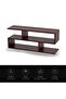 Rose Classic Modern TV Stand with Coffee Table for Laptop Computer - 2