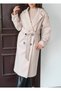 Asur Boutique Women's Quality Belted Long Cashmere Coat - 6