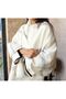 Square Cream Patterned Scarf Shoulder Shawl 70X180 cm 1234 Black