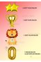 Lion Balloon Trophy Balloon Gold Number Balloon Gold Star Balloon Champion Lion Birthday Set 5 Years Old - 2