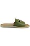 Drion Genuine Leather Women's Slippers Green - 4