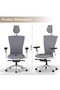 MF-1229P High Back Mesh Executive Chair with Adjustable Headrest, Armrest for Home Office - 6