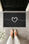 Modern Digital Printing Doormat - Heart Doormat - Front Door Mat 70X45Cm - 2