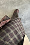 Women's Winter Plaid Skirt Brown Khaki - 4