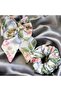 2-Piece Floral Satin Clip Bow and Hair Tie/Hair Clip/Hair Accessory