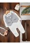 Cotton Bow Tie Detailed Striped Baby Boy Romper