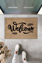 Modern Digital Printing Doormat - Leaf Welcome Doormat - Front Door Mat 70X45Cm