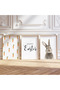 Wooden Framed 3 Piece Abstract Painting Tavsan Qmrc