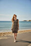 Women's Brown Leopard Print Sleeveless Viscose Bell Summer Dress S-M-L-Xl - 2