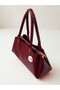 Glossy Burgundy Women's Shoulder and Arm Bag EN32 LENGTH16 - 4