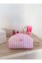 Dusty Pink Striped Waterproof Makeup Bag Beach Pool Cosmetic Bag Washable Large Size - 5