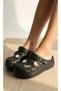Women's Garden Beach Nurse Slippers - Straw Look, Accessory, Lightweight and Non-Slip Summer Model - 4