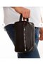 Set of 2 Men's Black Hand Bag, Shoulder Bag and Shaving Clutch Bag for Daily Use and Travel - 7