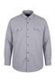 Plus Size Stretch Fabric Denim Shirt Long Sleeve (Wide Comfortable Fit)