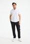 Short Sleeve Flam Linen 100% Cotton Slim Fit Men's Shirt - 7
