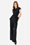 Sleeveless, Gold Accessory Blouse-Pants Set - 3