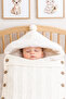 Baby Girl Boy Buttoned Cream Swaddle Blanket Newborn Gift Stl7153 - 3