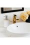 6 Pcs Bathroom Accessories Set, Toilet Brush, Soap Dispenser, Toothbrush Holder, Cup, (White R) - 4
