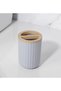 6 Pcs Bathroom Accessories Set, Toilet Brush, Soap Dispenser, Toothbrush Holder, Cup, (Gray R) - 5