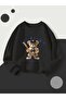 Girls-Boys California Tedy Printed Sweatshirt