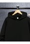 Black Hooded Children's Girls and Boys Cute and Cool Casual 2-Piece Bottom Top Set - 5